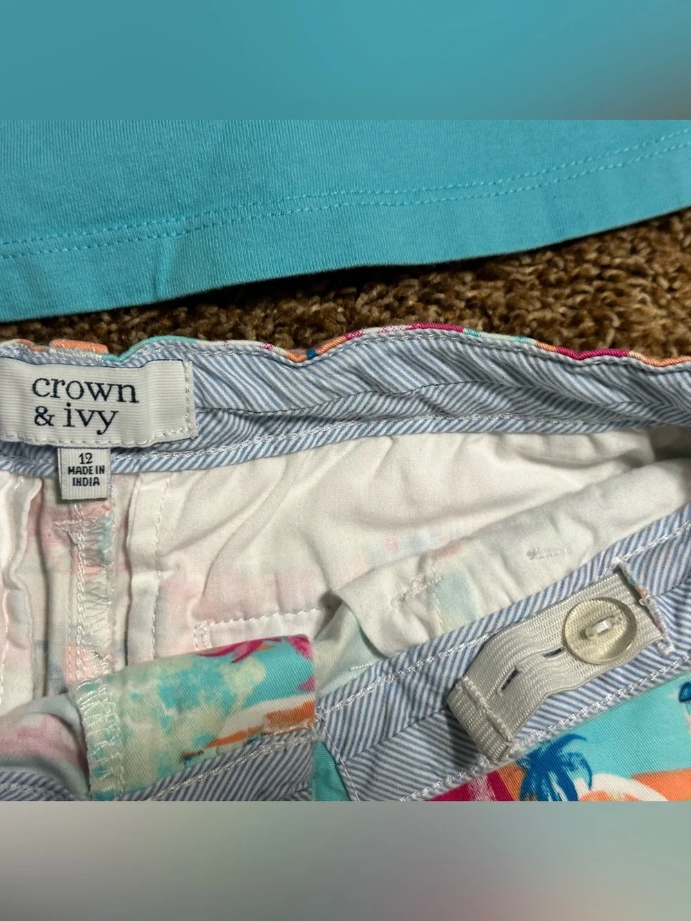 Crown & Ivy Lighthouse/Beach Shorts with Matching Hanna Andersson Top